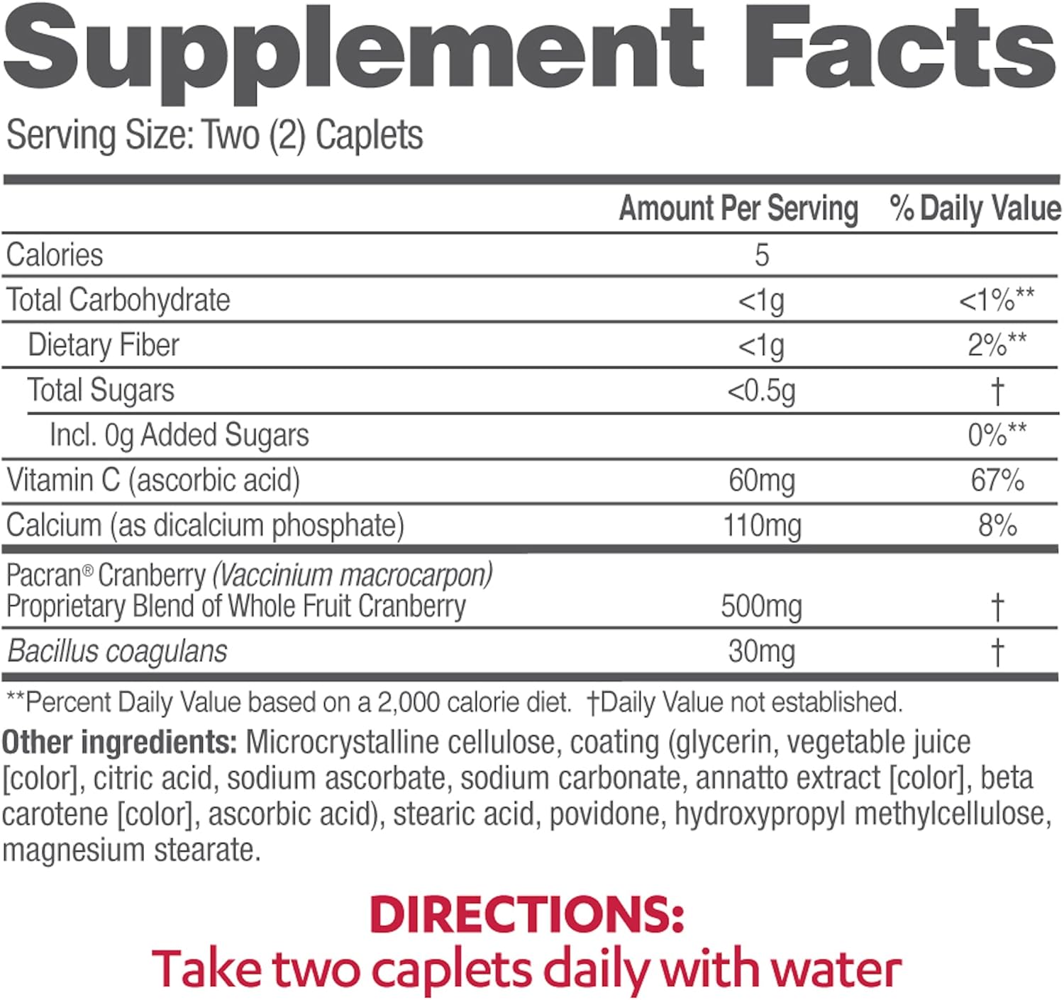 AZO Cranberry Caplets – 50 Count | Urinary Tract Health Support | E-vitamin Supplements KSA